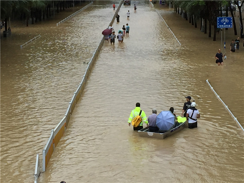 臺(tái)風(fēng)“鲇魚”肆虐福建 福州遭強(qiáng)降雨侵襲開啟“看海”模式