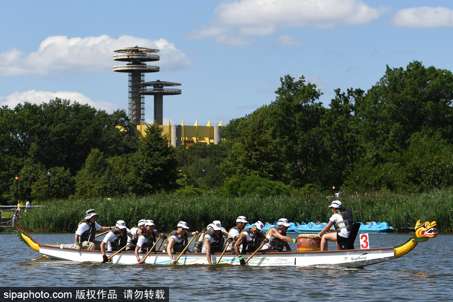 第27屆紐約香港龍舟節(jié)開幕 200支隊伍奮力角逐