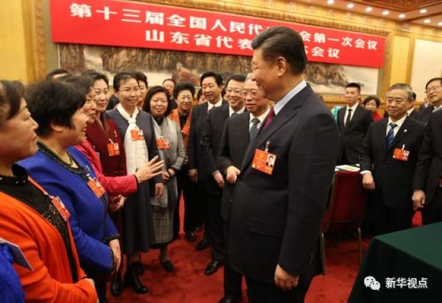 在這里，總書記和基層書記面對面