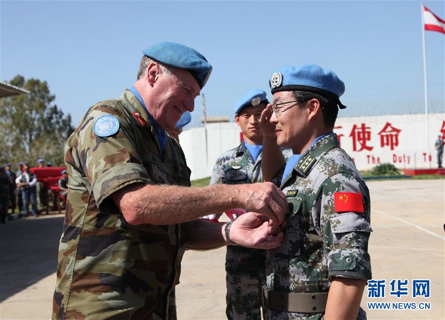 中國赴黎維和官兵榮獲聯(lián)合國“和平榮譽(yù)勛章”