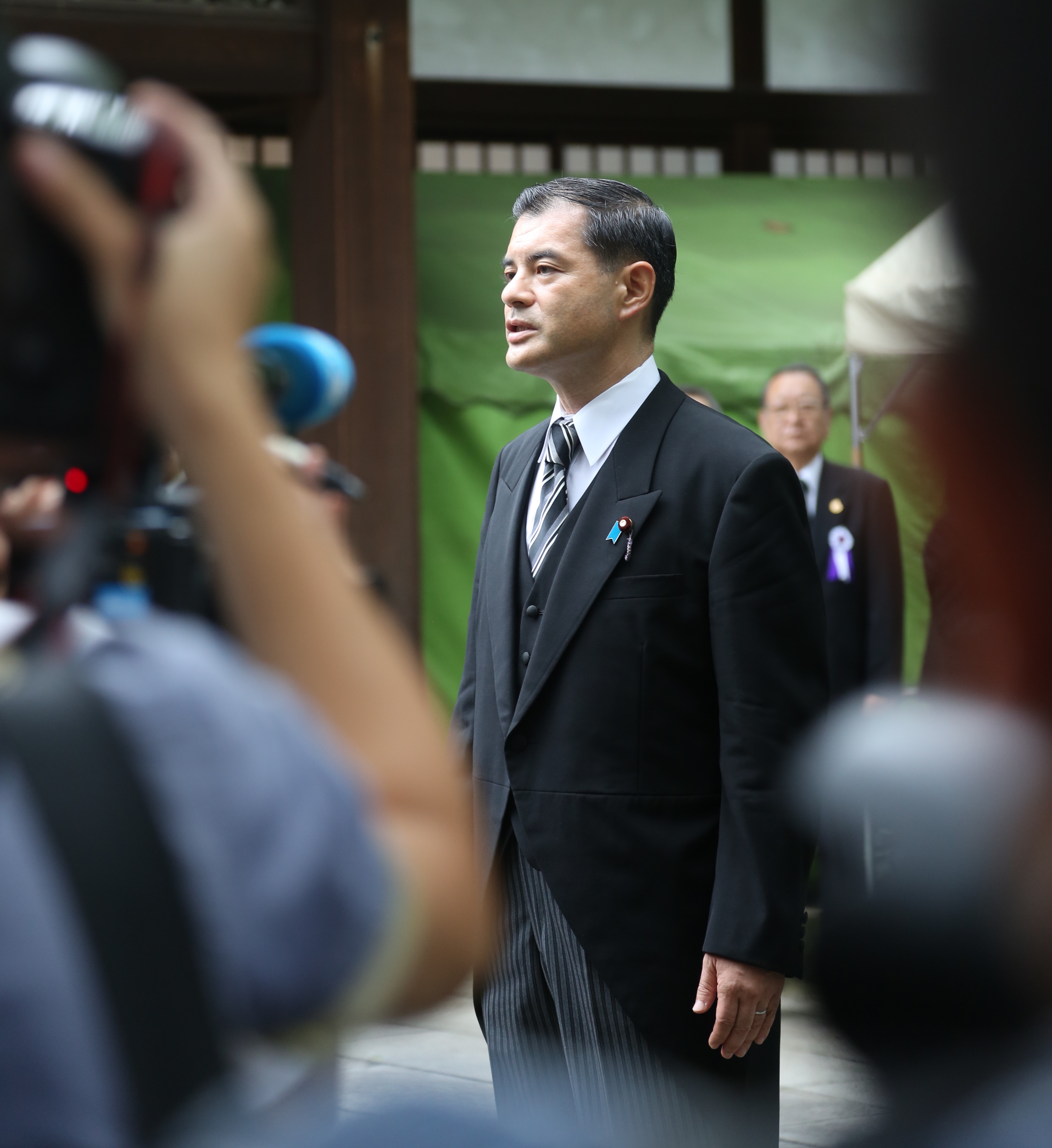 日本首相安倍晉三向靖國神社獻(xiàn)祭祀費(fèi)